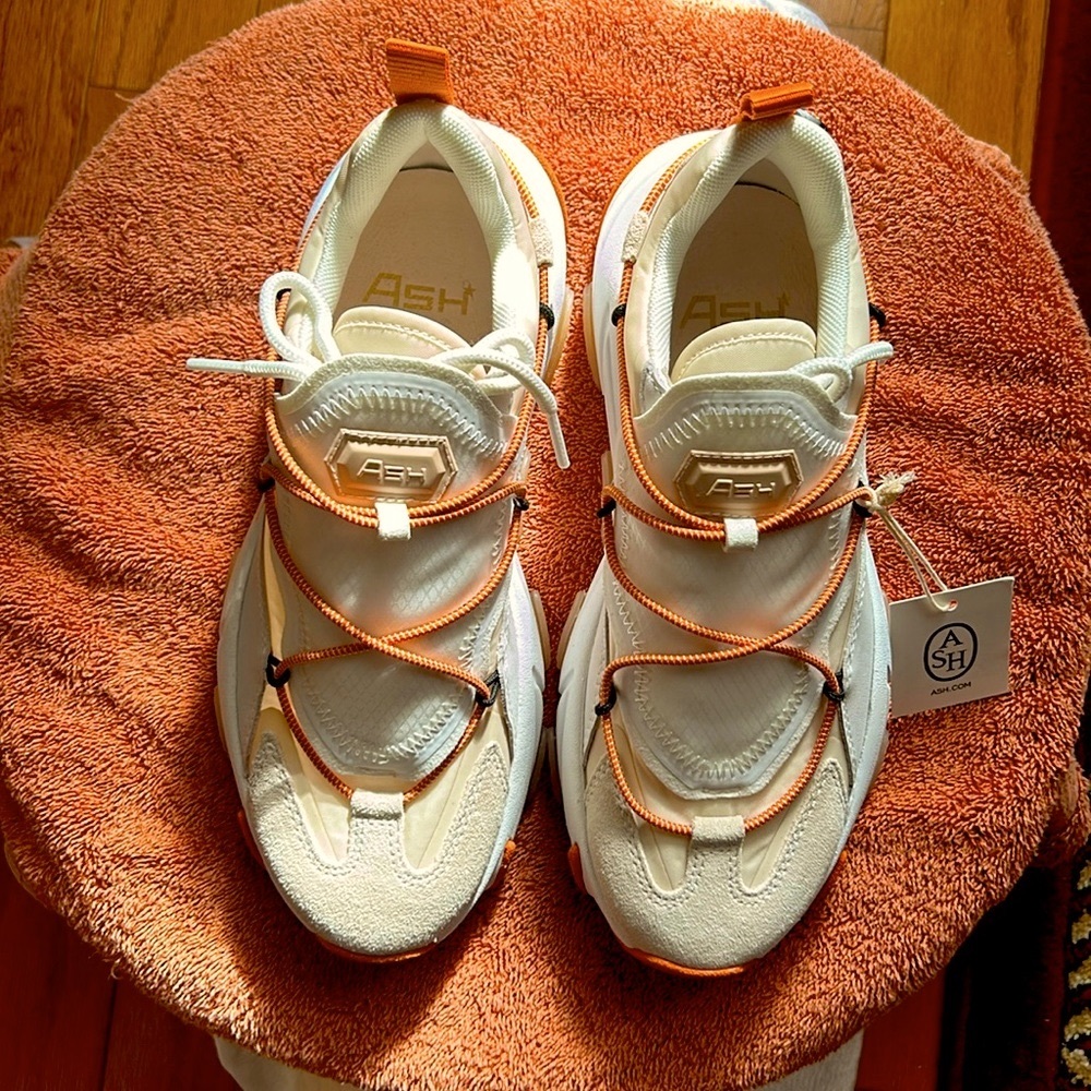 Women’s ASH Sneakers, Color: White, Talc, & Rust
